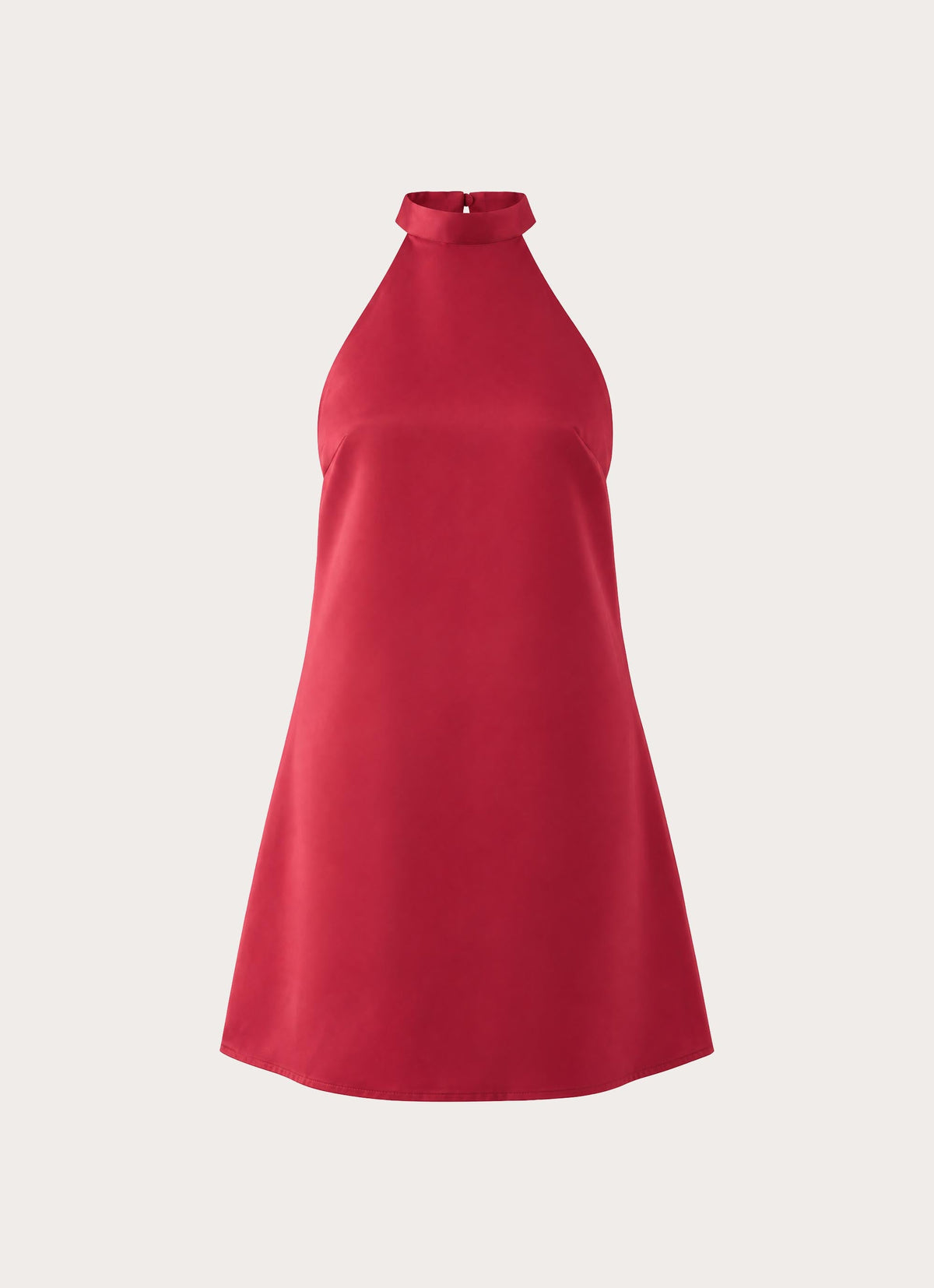 Zelia Halter Mini Dress - Pomegranate Red