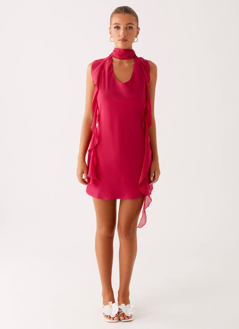 Tanner-Mini-Dress-Fuchsia-1-Peppermayojpg