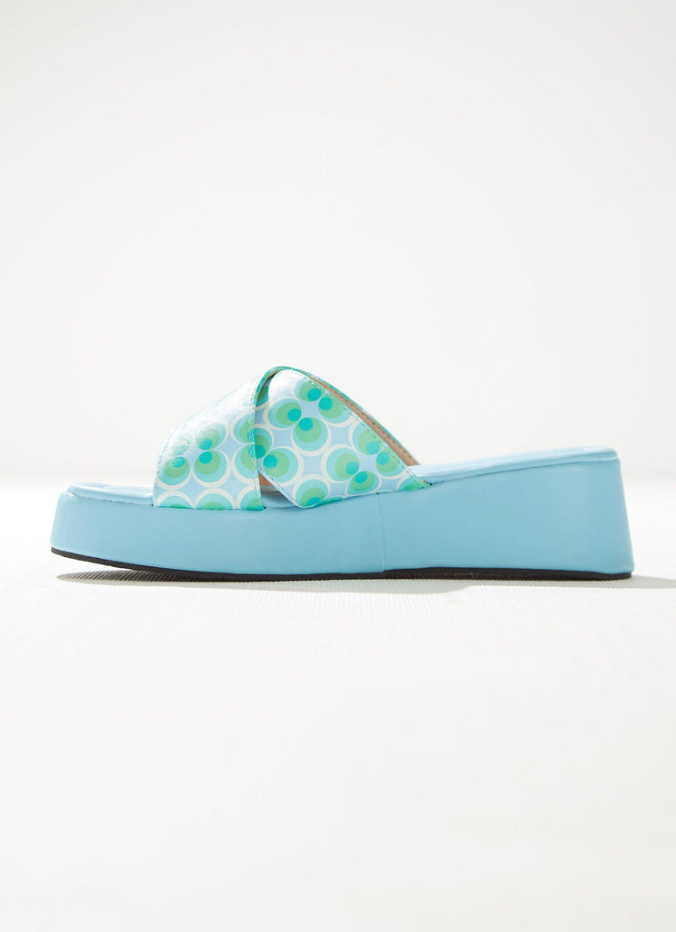 Fonda Cross Over Mule - Seafoam - Peppermayo