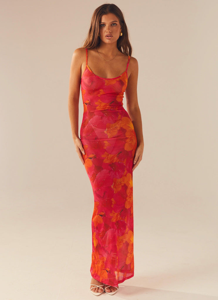 Love On The Run Maxi Dress - Floral Sun - Peppermayo